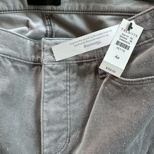 Talbots Sparkling Gray Corduroy Jeggings